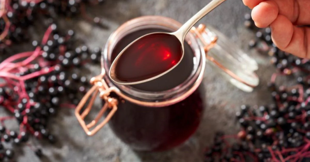 winter elderberry tea honey cozy table