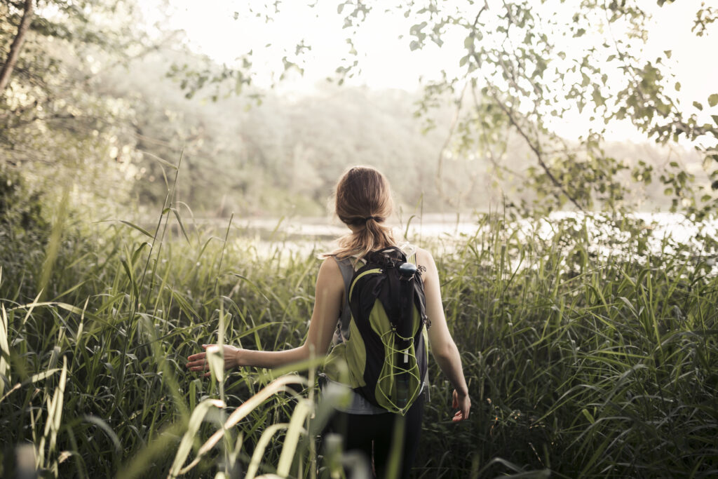 wellness lifestyle photography calm woman nature
